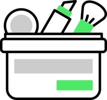 diseño de icono creativo de bolsa de maquillaje vector