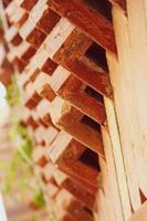 The arrangement of the bricks arranged in such a way forms a very beautiful building photo
