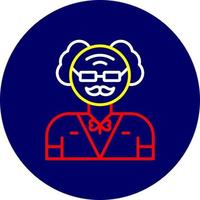 Old Man Creative Icon Design vector