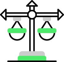 Balance Scale Creative Icon Design vector