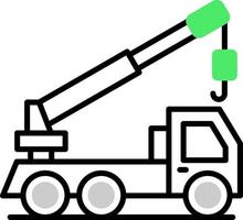 Crane Truck Creative Icon Design vector