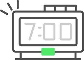 diseño de icono creativo de reloj digital vector