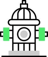 Fire Hydrant Creative Icon Design vector