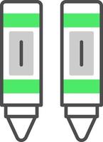 Crayon Creative Icon Design vector