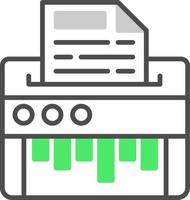 Paper Shredder Creative Icon Design vector