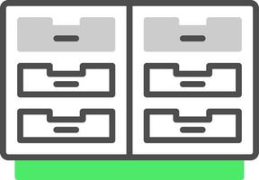 Cabinet Creative Icon Design vector