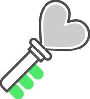 Love Key Creative Icon Design vector