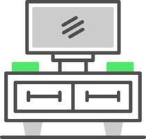 Tv Stand Creative Icon Design vector