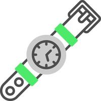 diseño de icono creativo de reloj de pulsera vector