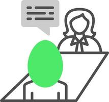 Job Interview Icon Design Creative Icon Design vector