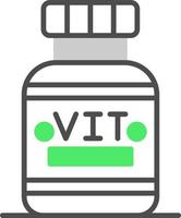 diseño de icono creativo de vitaminas vector