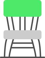 diseño de icono creativo de silla de madera vector