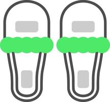 diseño de icono creativo de zapatillas vector