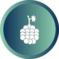 Unique Grapes Vector Glyph Icon