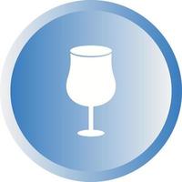 Unique Cocktail Vector Glyph Icon