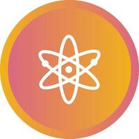 Unique Atomic Structure II Vector Glyph Icon
