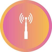 Unique Telecom Tower Vector Glyph Icon