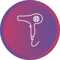 Unique Blow Dryer Line Vector Icon