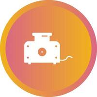 Unique Toaster Glyph Vector Icon
