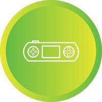 Unique Gaming Console Line Vector Icon