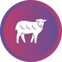 Sheep Unique Vector Glyph Icon