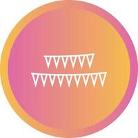 Unique Celebrations Flag Vector Line Icon
