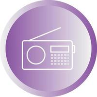 Unique Radio Set Vector Line Icon