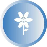 Unique Flower Vector Glyph Icon