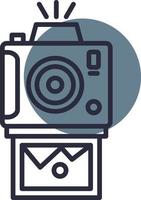 Instant Camera Creative Icon Design vector