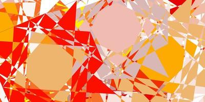 Light orange vector backdrop with triangles, lines.