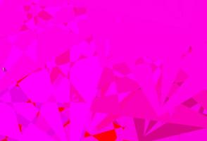 Dark Pink vector pattern with polygonal shapes.
