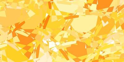 Light Orange vector pattern with polygonal shapes.