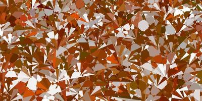 Light Orange vector background with triangles.