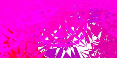 Dark Pink vector pattern with polygonal shapes.