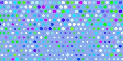 Light multicolor vector template with circles.