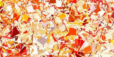 Light Orange vector pattern with polygonal shapes.