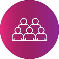 Audience Creative Icon Design vector