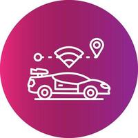 Self Driving Creative Icon Design vector