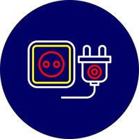 Power Plug Creative Icon Design vector