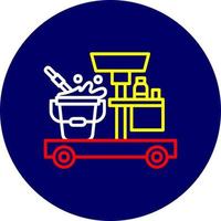 Cleaning Cart Creative Icon Design vector