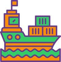 Ship Creative Icon Design vector