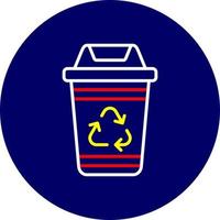 Recycling Bin Creative Icon Design vector