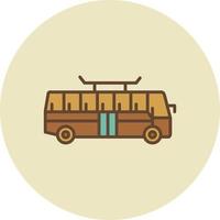 Bus Creative Icon Design vector