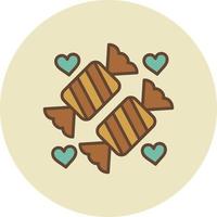 diseño de icono creativo de caramelo vector