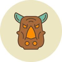 Rhinoceros Creative Icon Design vector