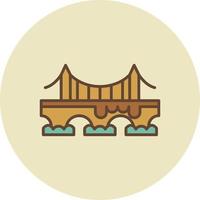 Bridge Creative Icon Design vector