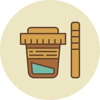 Urine Test Creative Icon Design vector