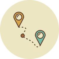 Tracking Creative Icon Design vector