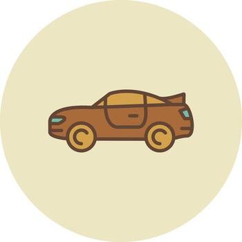 diseño de icono creativo cupé vector