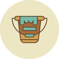 Paint Bucket Creative Icon Design vector